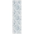 thumbnail image 2 of SAFAVIEH Baltimore Fedelma Medallion Polyester Machine Washable Runner Rug, Light Gray/Blue, 2'2" x 12', 2 of 11