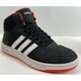 thumbnail image 3 of Adidas Hoops 2.0 Shoes Mens 6 Black White Triple Stripe Lace Up, 3 of 6