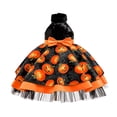 thumbnail image 2 of Girls Halloween Dress, Child Girls Sleeveless Halloween Prints Pageant Dress Party Gown with Ruffled for Toddler & Young Kid, Halloween Gifts, 2 of 8