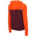 thumbnail image 3 of Women's Colosseum Orange/Maroon Virginia Tech Hokies Aidan Lightweight Half-Zip Hoodie, 3 of 3