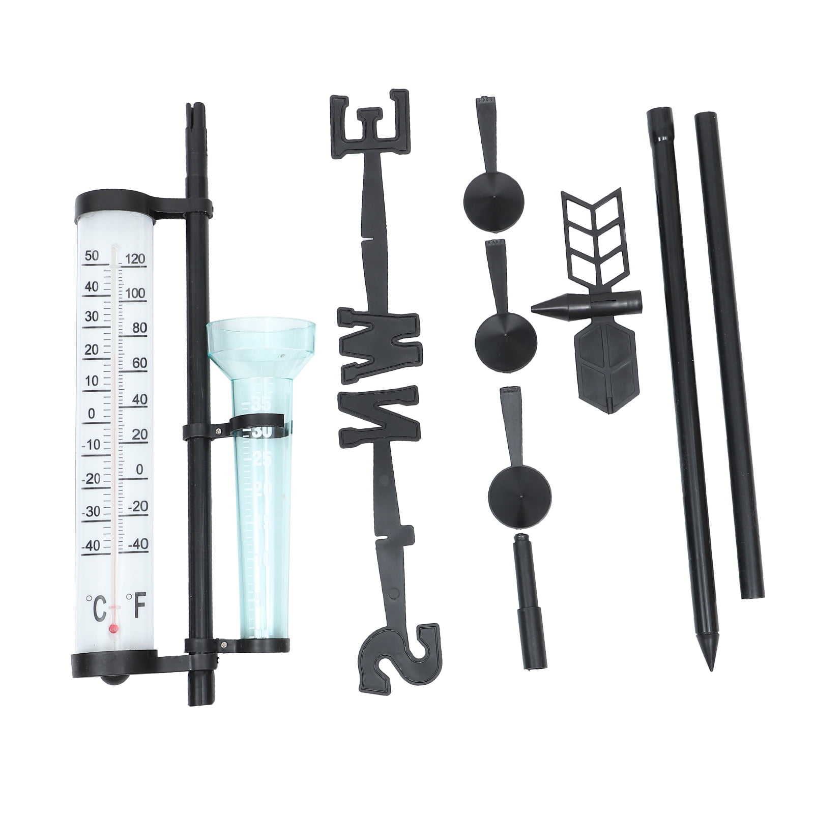 HOMEMAXS 3 In 1 Multiple Use Outdoor Meteorology Instrument Thermometer