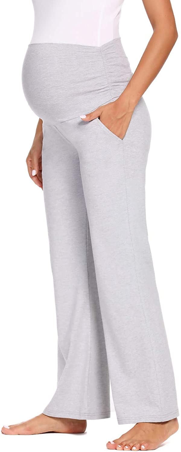 WoMens Maternity Pants Stretchy Comfy 