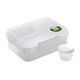 thumbnail image 5 of Caja Bento con compartimentos para preparar comidas, ideal para camping, fiestas y picnics. blanco 1650ml, 5 of 9