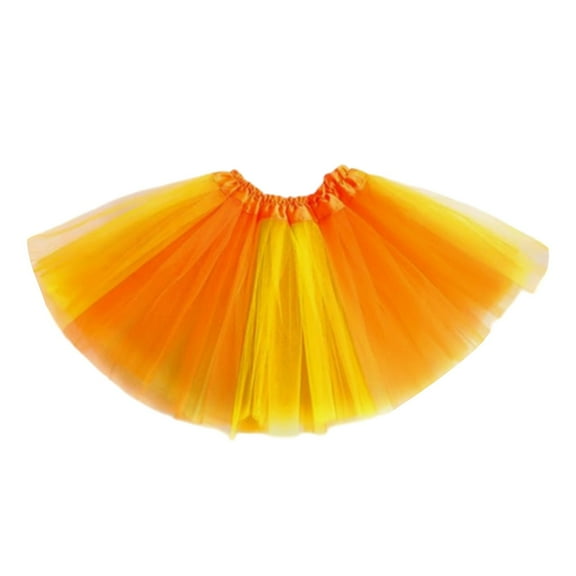RUTAYY Women Dance Skirt Tutu Skirt Matching Color Rainbow Corner Skirt Solid Color Flowy Swing Pleated Beach Skirts