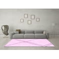 thumbnail image 3 of Ahgly Company Indoor Square Solid Pink Modern Area Rugs, 7' Square, 3 of 4
