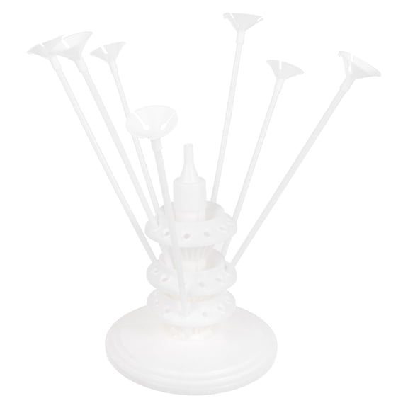 SOPOTUTU White Plastic Balloon Stick Stand Kit 1 Pack Balloon Holder for Party Decorations