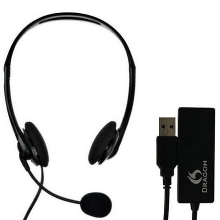 Nuance Dragon Analog Headset and USB Adapter Combo HS-GEN-C-USB by NUANCE