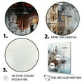 thumbnail image 3 of Designart "Vintage Ship At The Harbor I" Port Landscape Floater Framed Canvas Prints, 3 of 5