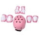 thumbnail image 5 of 7 piezas para niños Modas de rodilla de casco para almohadillas de codo Guardias de muñeca Equipo de protección deportiva para patinador de patinaje al aire libre patinaje sobre hielo rosa S, 5 of 10