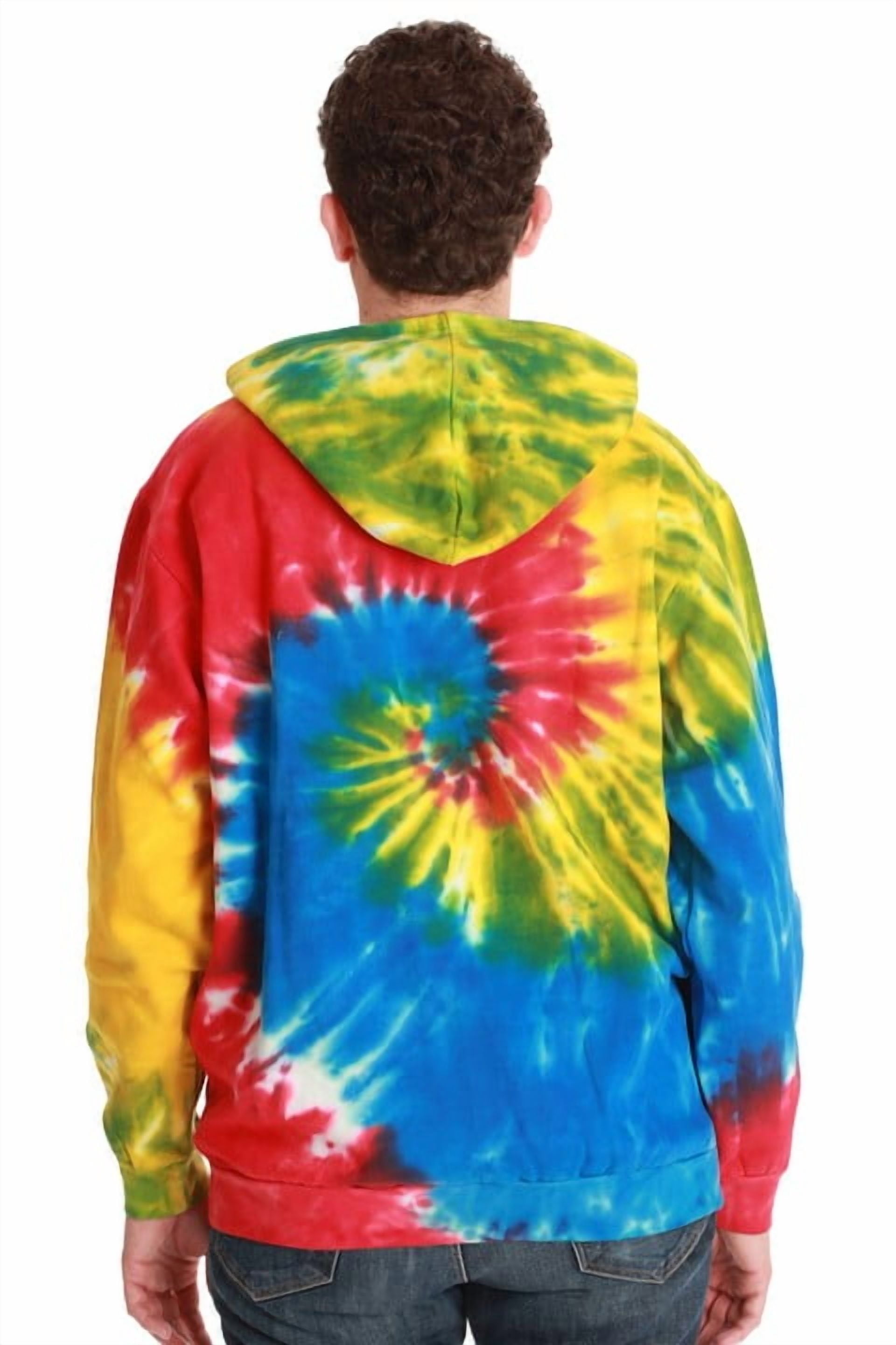#followme Tie Dye Pullover Hoodie for Men and Women Fleece Hooded Sweatshirt (Tie Dye, Small)
