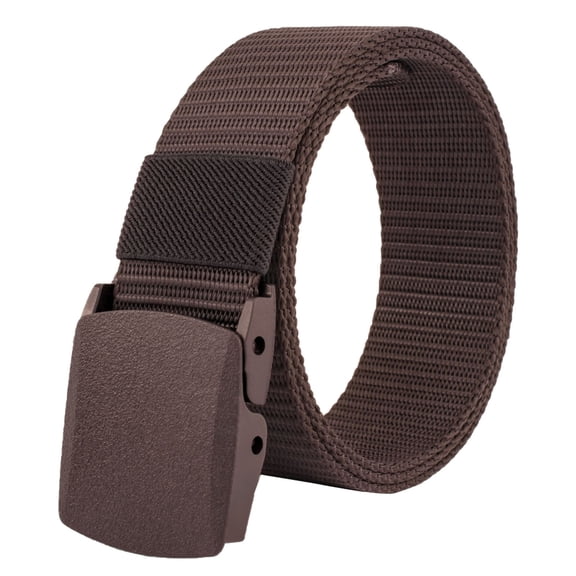 Fimkaul Womens Men Belt Fashion Nylon For Casual With Automatic Buckle No Holes For Belts