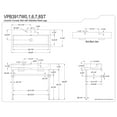 thumbnail image 4 of Kingston Brass VPB3917W8ST New Haven 39-3/8" Rectangular Ceramic, Stainless Steel Console, 4 of 7