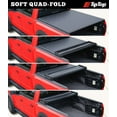 thumbnail image 2 of Tiptop Soft Folding Tonneau Cover Truck Bed For 2022 2023 Toyota Tundra 6.5ft Bed (78.7") w/ Deck Rail System | TPX3 |, 2 of 7