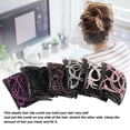 thumbnail image 3 of Pinzas Para El Cabello Elásticas Mágicas, Peine Mágico Elástico Para El Cabello, Morado, Beige, Café, Rosa, Plateado, Negro, Ajustable, Sin Arrugas, Firmemente Para Cabello, 3 of 7