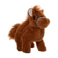 thumbnail image 4 of Juguete de peluche de caballo de peluche, juguete eléctrico, muñeca de caballo de simulación animada, animal de peluche para regalos, niños pequeños, Marrón oscuro, 4 of 8