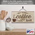 thumbnail image 7 of CounterArt "Coffee Bar" Brown Slatted Pallet Wood Wall Sign 12" by 6", 7 of 7