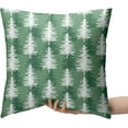 thumbnail image 2 of Green Christmas Pillow Covers Xmas Tree Decorative Pillow Covers 20x20 Winter Yule Pillow Case Holiday Farmhouse Cushion Case Set of 2 for Couch Home Bedroom, 2 of 6