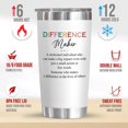 thumbnail image 2 of Difference Maker Gifts For Women - Christmas, Birthday Gifts For Women, Thank You Gifts For Boss, Leader, Employee Appreciation Gifts For Coworkers, Teachers - 20 Oz Stainless Steel Tumbler, 2 of 6