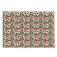thumbnail image 1 of Retro Cutting Board, Lively Scene of Triangles Diamond Shapes and Other Polygons in Grunge Style, Decorative Tempered Glass Cutting and Serving Board, in 3 Sizes, by Ambesonne, 1 of 2