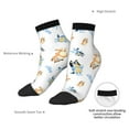 thumbnail image 6 of Silaia Bluey Print Adult Socks,Ankle Athletic Running Socks,Cushioned Breathable Low Cut Sports Tab Socks for Men and Women,Moisture-Wicking Crew Socks, 6 of 7