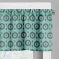thumbnail image 3 of Ambesonne Ikat Window Valance, Traditional Dots, 54" X 12", Turquoise Grey, 3 of 5