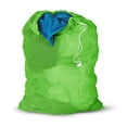 thumbnail image 2 of Nylon Mesh Laundry Bag with Drawstring, Dark Green, 2 of 2