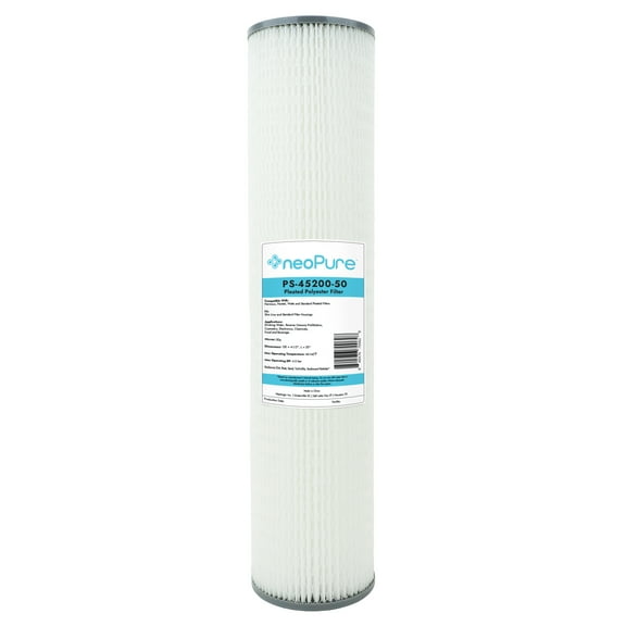 Neo-Pure 20" BB Standard Efficiency Pleated 1-Stage Replacement Water Filter