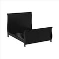thumbnail image 5 of Gorgeous Black 3pc Beautiful Louis Philippe Style Eastern King Size Sleigh Bed 2x Nightstand Set Wooden Bedroom Furniture, 5 of 10