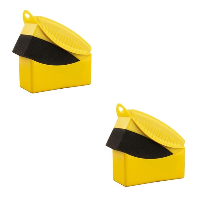 Riwesomey Ruedas de cepillo para neumáticos automotrices, eliminación de polvo y desechos, herramienta de Universal para motocicleta y bicicleta Amarillo 2piezas Riwesomey CBP295004