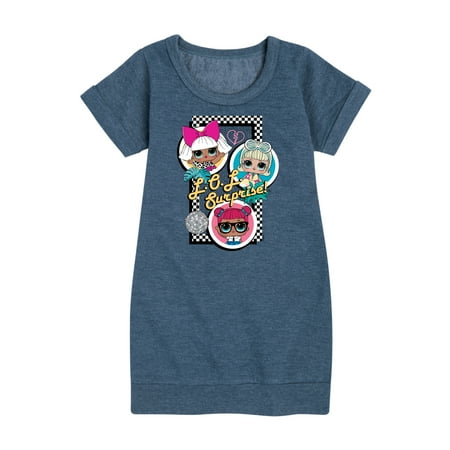

LOL Surprise! Dolls - Retro Style Dolls - Toddler & Youth Girls Fleece Dress
