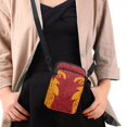 thumbnail image 4 of HELLHERO Butterfly Musical note Shoulder Bag 2 Layers Polyester Unisex 4.33x1.97x7.09 for Outdoor Holiday Travel, 4 of 7