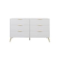 thumbnail image 3 of Castle Place Glam 6 Drawers Wooden Dresser, White, 3 of 7