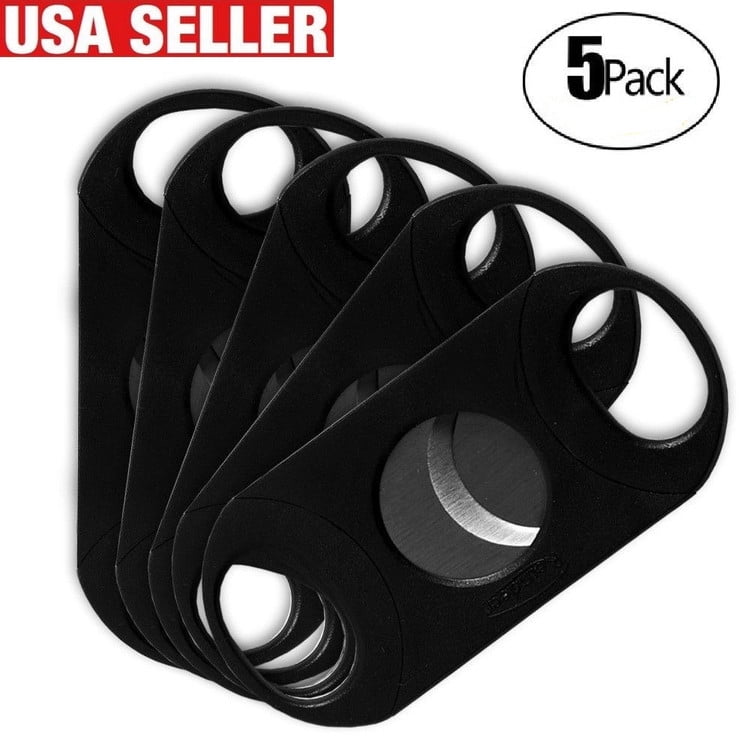Double Blade Stainless Steel Pocket Scissors Portable Guillotine Cigar Cutter