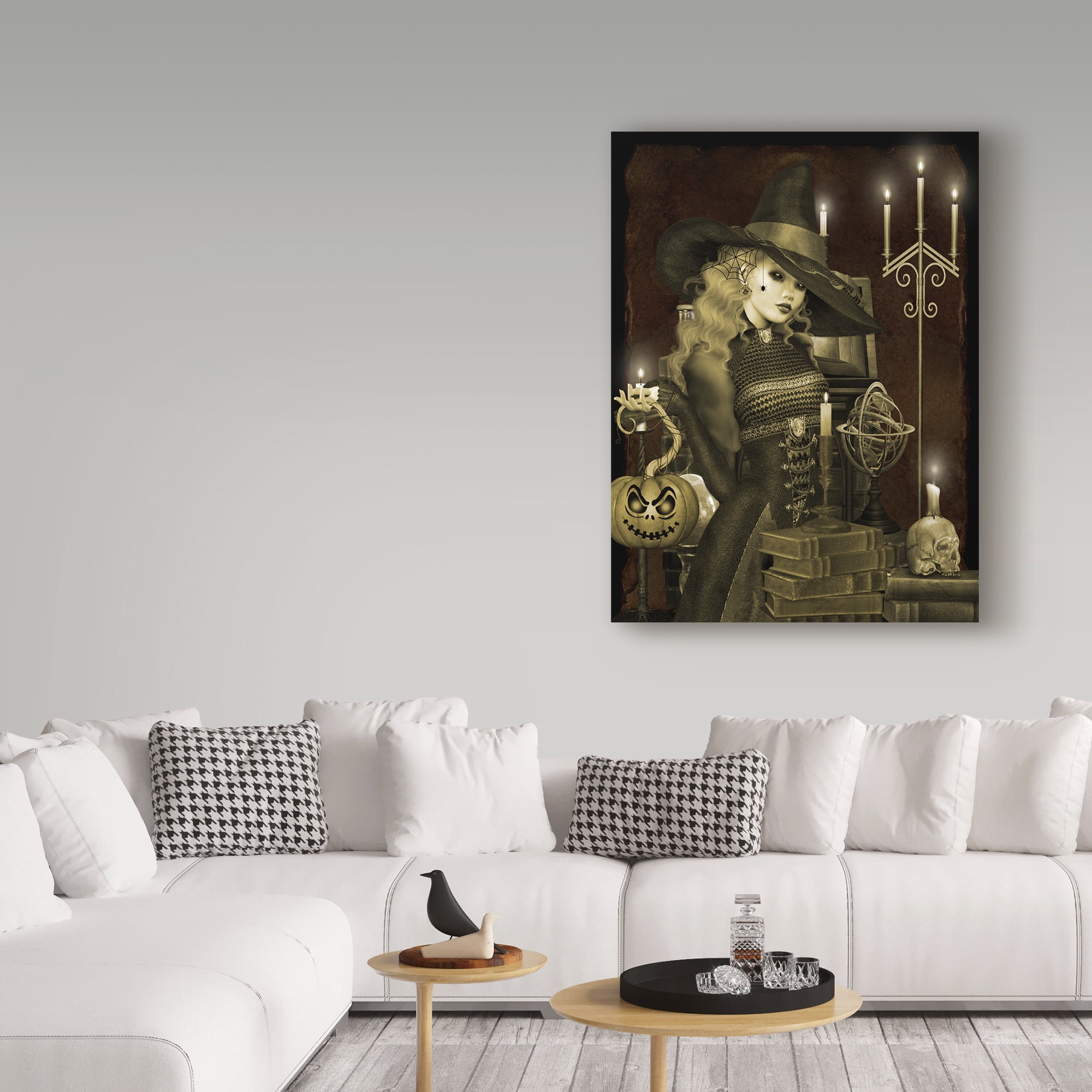 Jean Plout 'Halloween Graveyard 5' Canvas Art