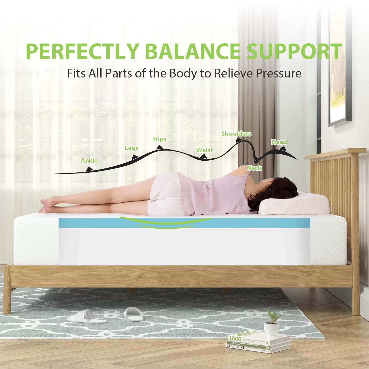 YRLLENSDAN, 5 Inch Memory Foam Twin Mattress Certipur-Us Certified Cool Sleep & Comfy Support Twin Bed Mattress Twin Size Mattresses Twin Foam Mattress