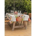 thumbnail image 3 of Outdoor Tablecloth with Umbrella Hole for Patio/Picnic/Party/Camping, Ball Sports Waterproof Table Cloth Rectangle Table Cover Washable, Rustic Football Basketball Sports (52"x 70"), 3 of 9