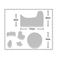 thumbnail image 3 of Cqxid Event & Party Under $10 6 Pack Easter Chicken Basket Template Set With Acrylic Egg Basket Bag Templates Sewing Ruler & Creative Quilting Rulers Set For Festival Eggs Cookies Candy, 3 of 7