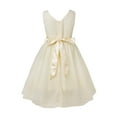 thumbnail image 3 of ZDHoor Kids V-Neck Princess Flower Girl Dress Bridesmaid Wedding Birthday Party Pageant Ball Gown Cream 10, 3 of 6