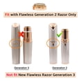 thumbnail image 2 of Cabezas de Repuesto para Depiladora Facial Flawless Gen 2, 2 of 8