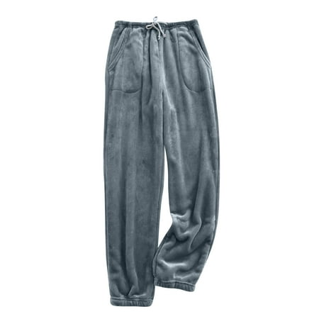 

Women Pants Pajama Pants Spring Autumn Flannel Wide Mouth Trouser Large Size Loose Warm Thick Coral Home Pajamas Yoga Travel Work Trousers