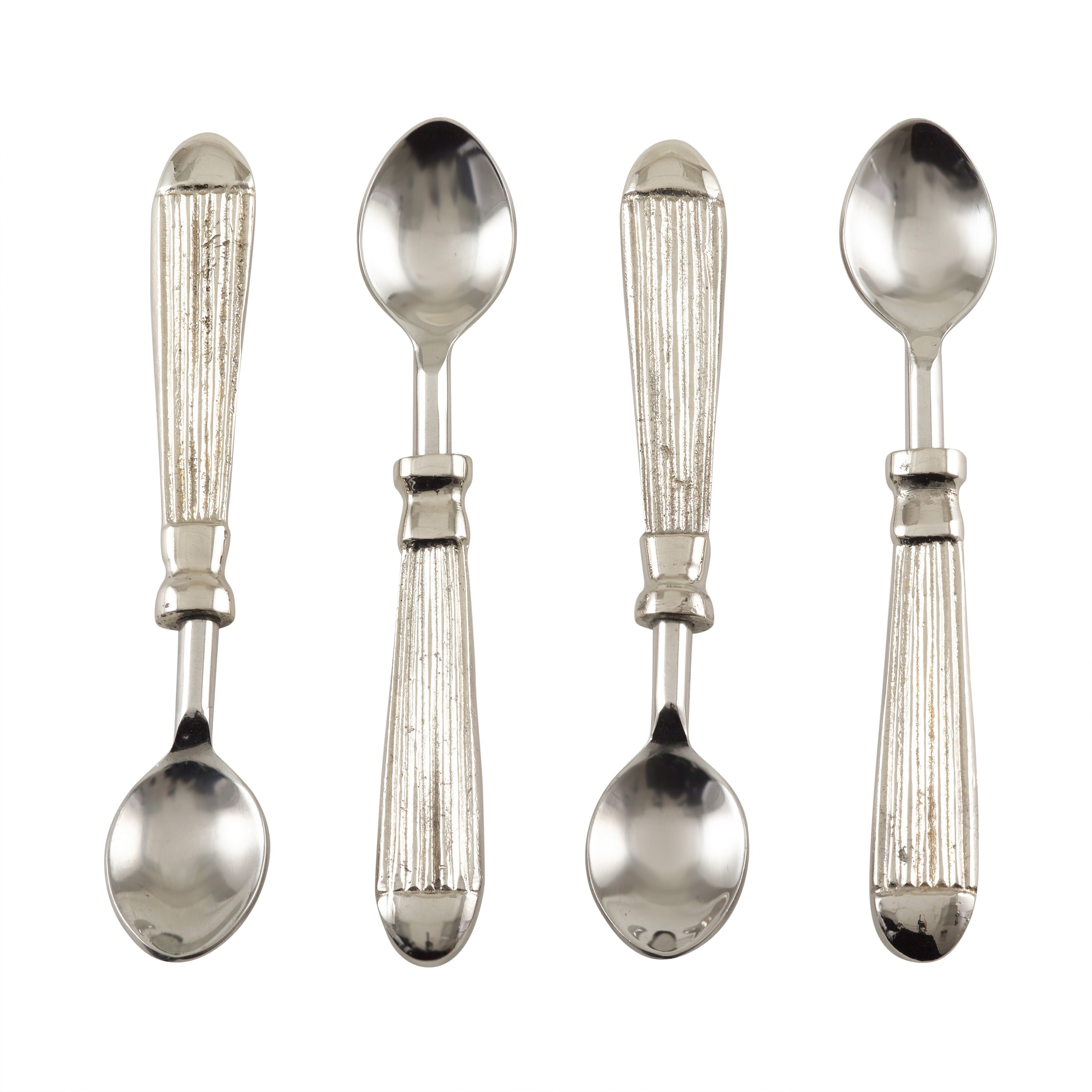 Set of 4 Alessi /"Dry/" Stainless Steel Mocha Espresso Coffee Spoon