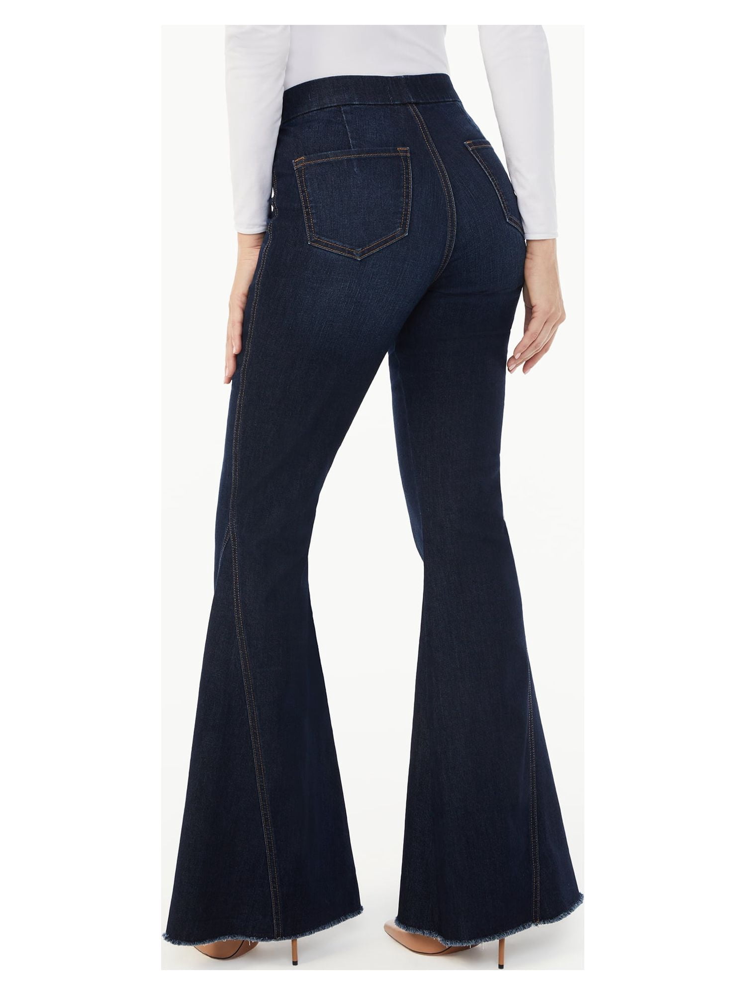 Sofia Jeans Women's Melisa Super Flare High Rise Pull On Jeans