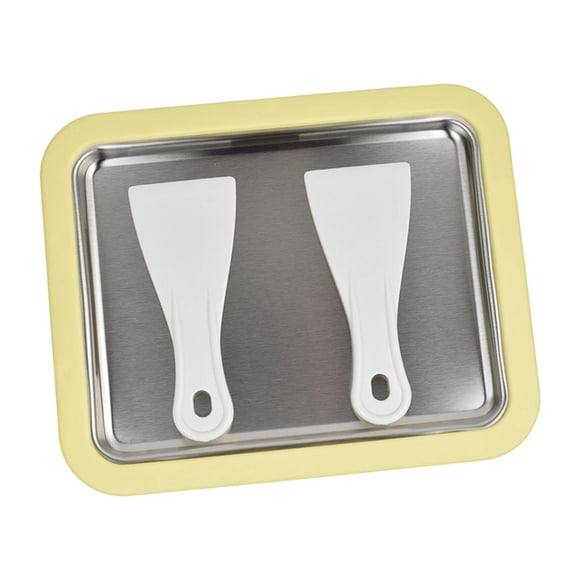 Máquina para hacer helados, fácil de usar, para hacer yogur helado casero multifuncional. Amarillo