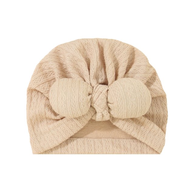 Gorro con cinta para orejas de conejo para bebé, gorro indio con patrón de encaje para niños, gorro para la cabeza colorido y multifuncional para niños