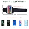 thumbnail image 4 of MATEPROX Sweatproof Cell Phone Armband, Running Phone Holder for iPhone 16 15 14 13 Pro XR SE S22 S24, Black, 4 of 7