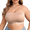 Nude, variant on Plus Size Strapless Bra, Wireless Bandeau Bra, Full Coverage Side Closure