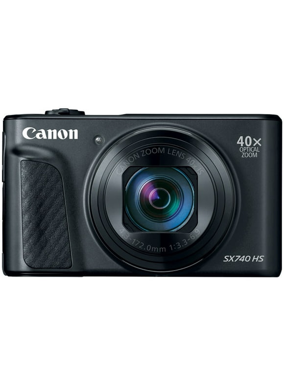 Open Box Canon PowerShot SX740 Point and Shoot Digital Camera with 3.0" LCD, Black (2955C001)
