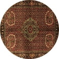 thumbnail image 1 of Ahgly Company Indoor Round Persian Brown Traditional Area Rugs, 6' Round, 1 of 4