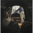 thumbnail image 2 of Julius Exner 20x20 Gold Ornate Framed and Double Matted Museum Art Print Titled - A Gondola (1859), 2 of 4