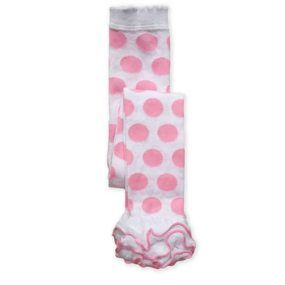 Jefferies Socks Girls Footless Dot & Stripe Ruffle Tights 1 Pair Pack